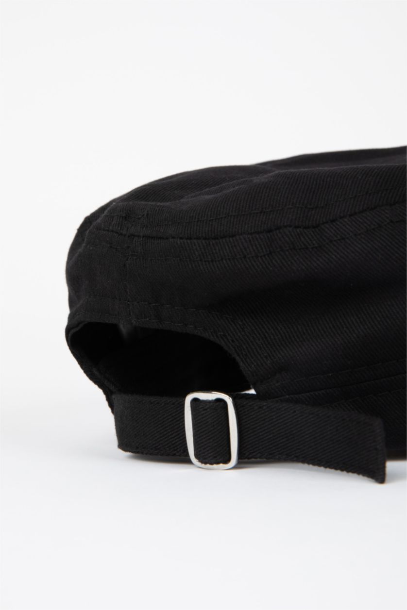 رجالي أسود قبعة كاب قطن رجالي