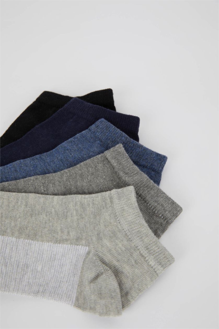 Erkek Karma Erkek 5'li Pamuklu Patik Çorap