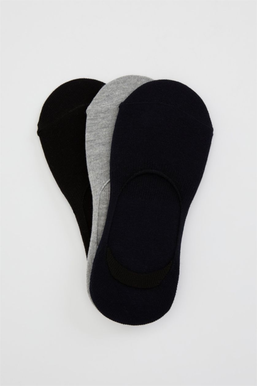 MAN Grey Basic 3 Pack Ballet Socks