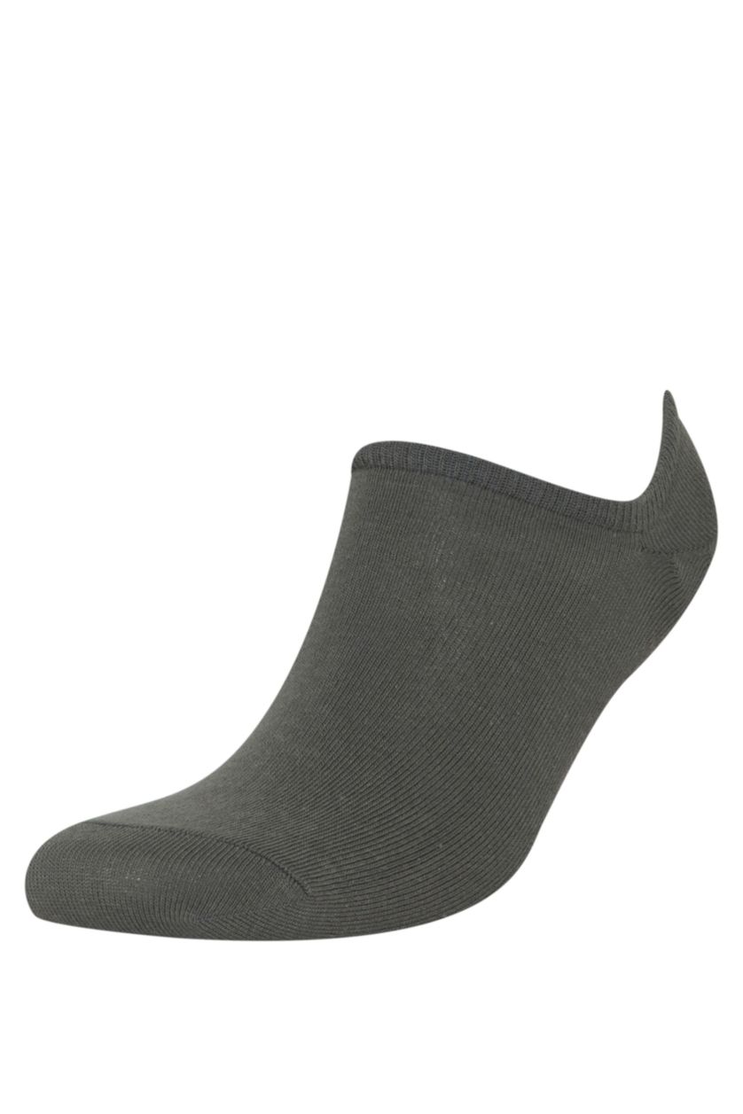 Erkek Camel Erkek Basıc Düz Görünmez 3'lü Pamuklu Sneaker Çorap