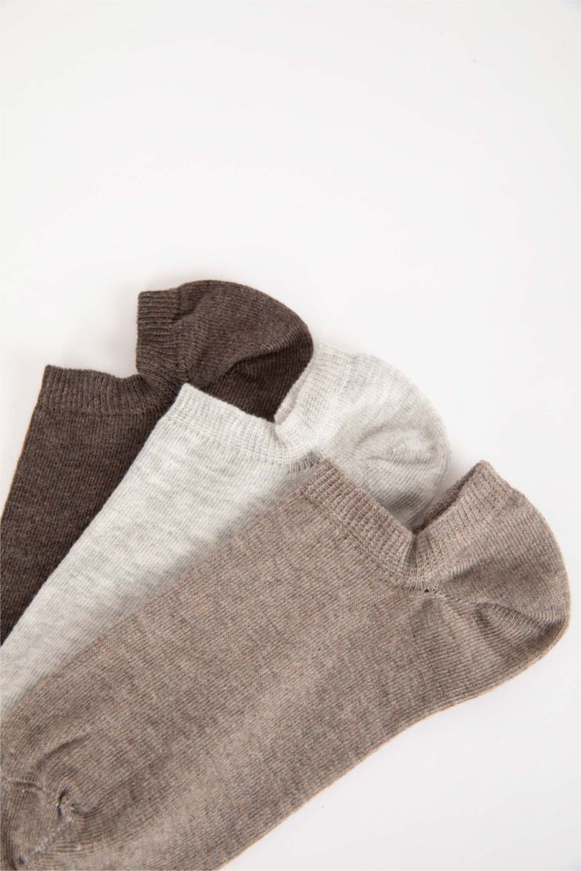 رجال Yumuşak جوارب سنيكيرز قطن اولاي - 3 قطع