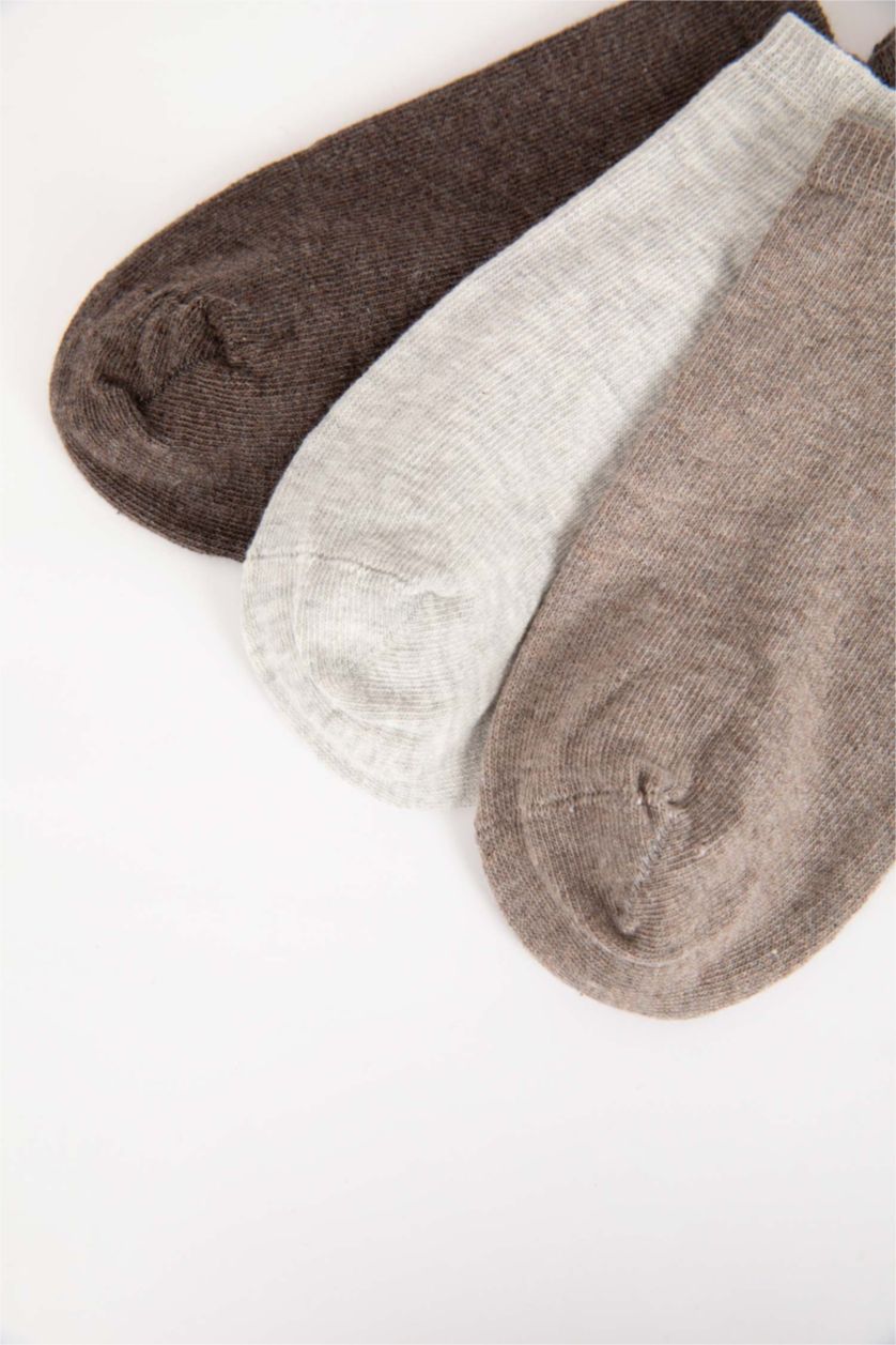 رجال Yumuşak جوارب سنيكيرز قطن اولاي - 3 قطع