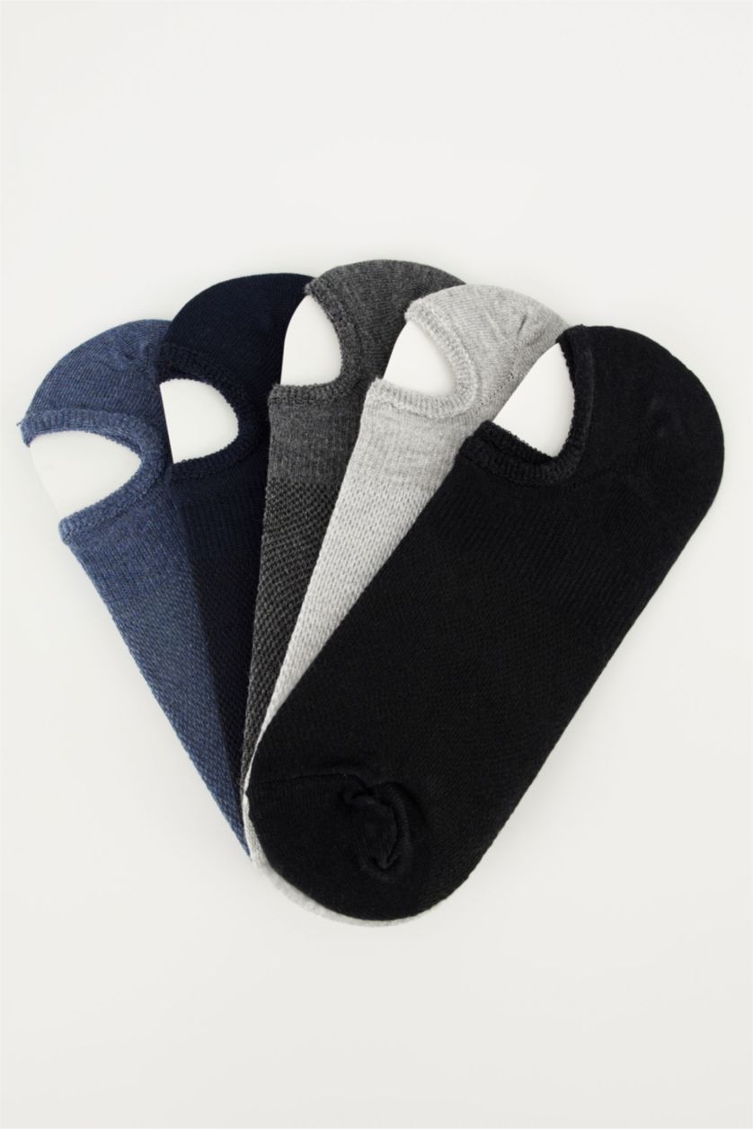 Erkek Siyah Basic 5'li Babet Çorabı