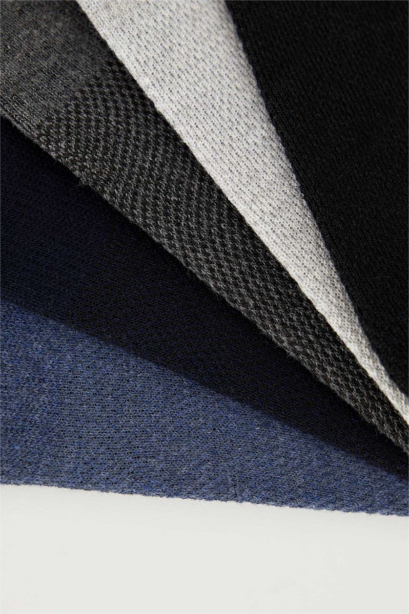 Erkek Siyah Basic 5'li Babet Çorabı