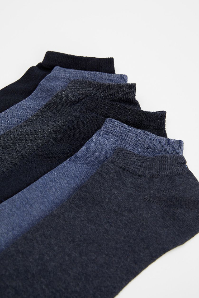 رجال كحلي جوارب قصيرة قطنية للرجال - 7 عبوات
