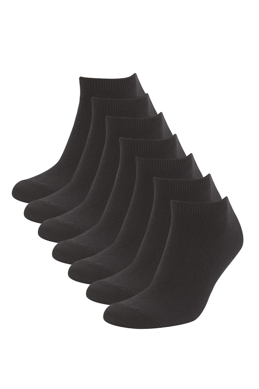 MAN Black 7 Pack Booties Socks