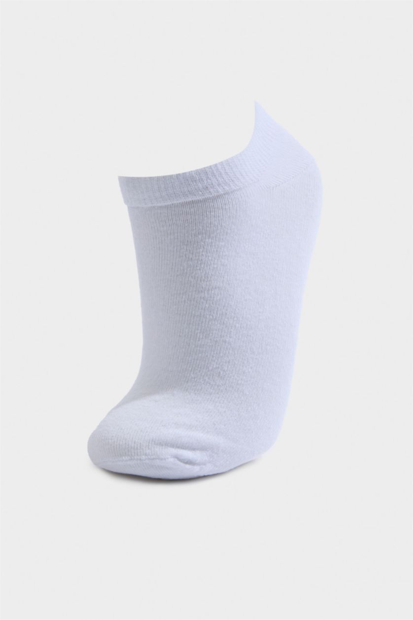 Erkek Beyaz Erkek 7'li Patik Çorap