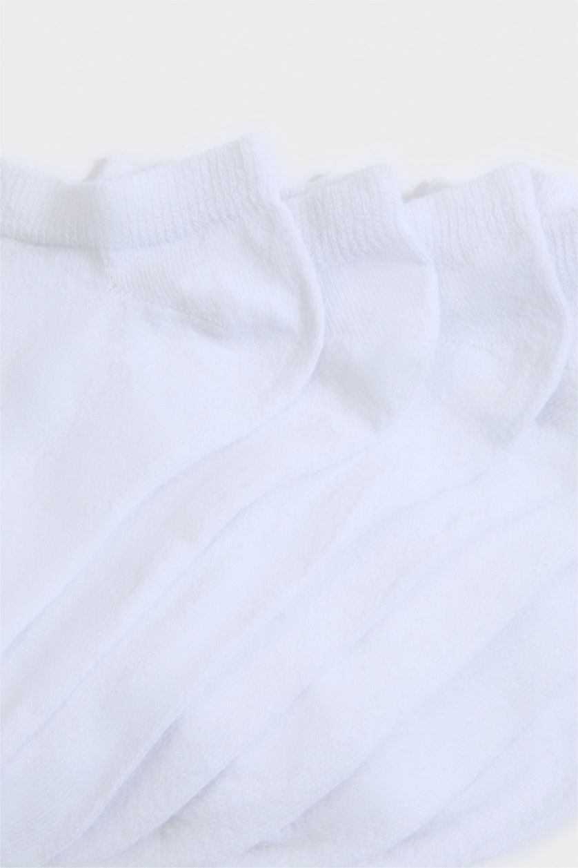 Erkek Beyaz Erkek 7'li Patik Çorap