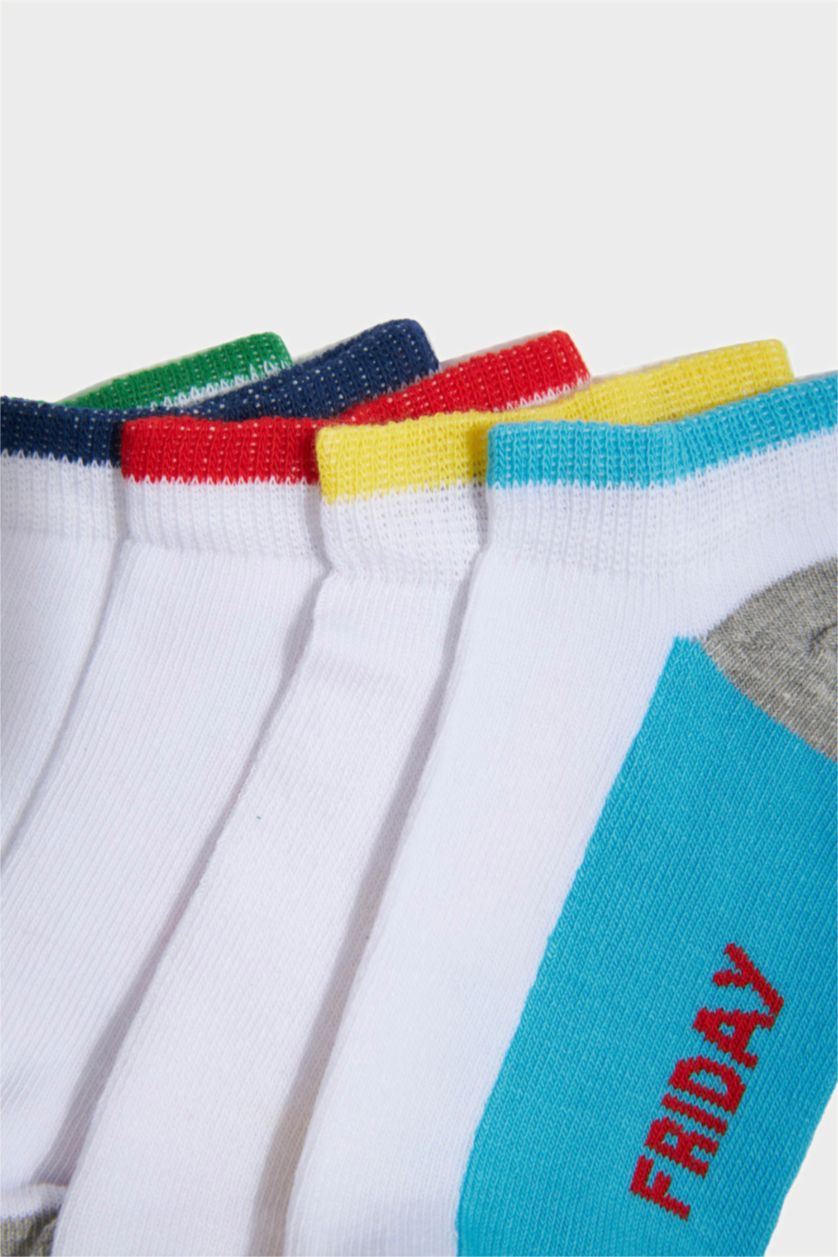 BOYS & TEENS Karma Boys Cotton 5 Pack Short Socks