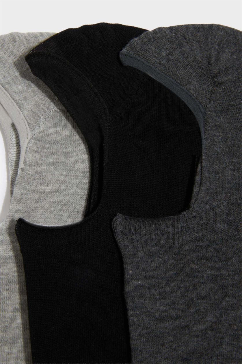 MAN Grey Men's Cotton 3-pack Ballet Socks