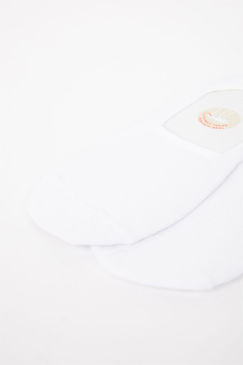 Erkek Kırık Beyaz Erkek 3'lü Basic Düz Babet Çorabı