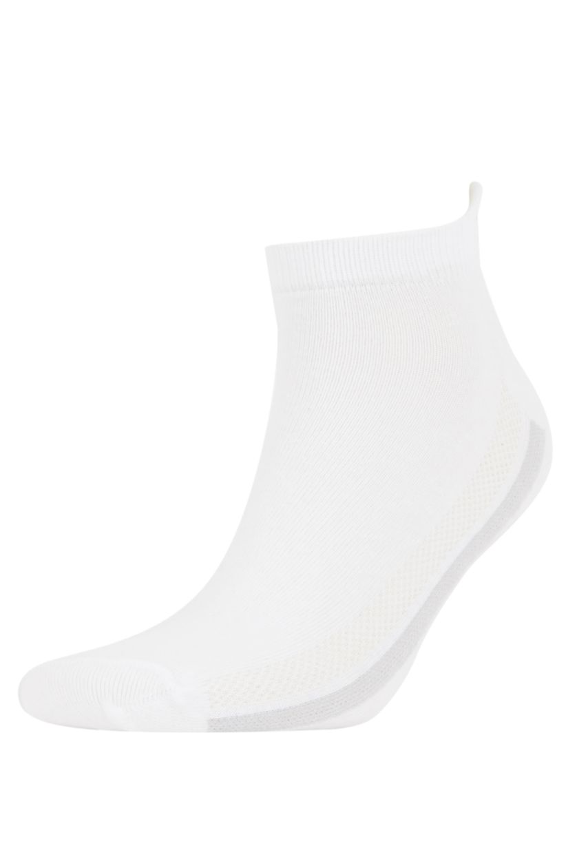 Erkek Kırık Beyaz Erkek 3'lü Pamuklu Patik Çorap