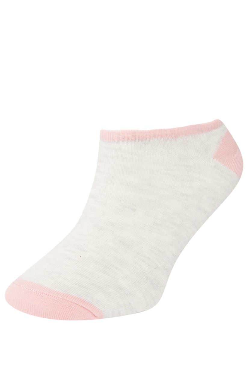 Kadın Açık Gri Kadın 5'li Patik Çorap