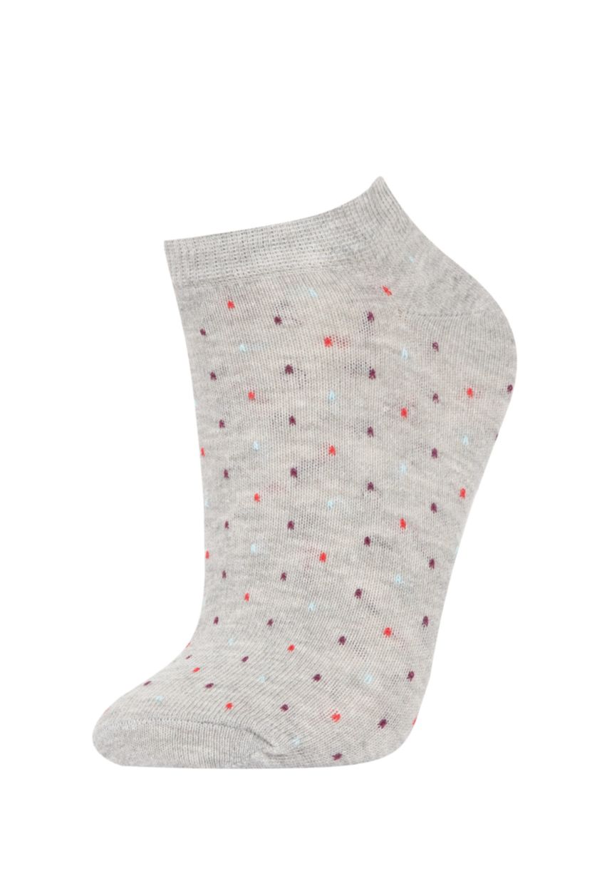 WOMAN MIXED Patterned 5 Pack Booties Socks