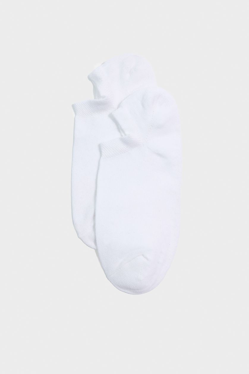 Жіночий Білий короткі шкарпетки Базовий з бавовни для жінок