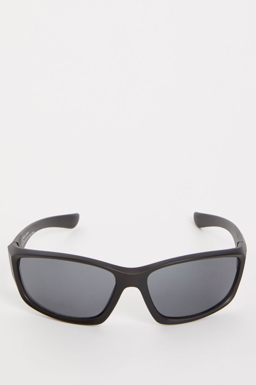 FEMME Noir Lunettes de soleil à monture épaisse