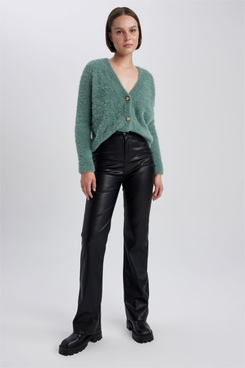 Kadın Açık Yeşil Oversıze Triko