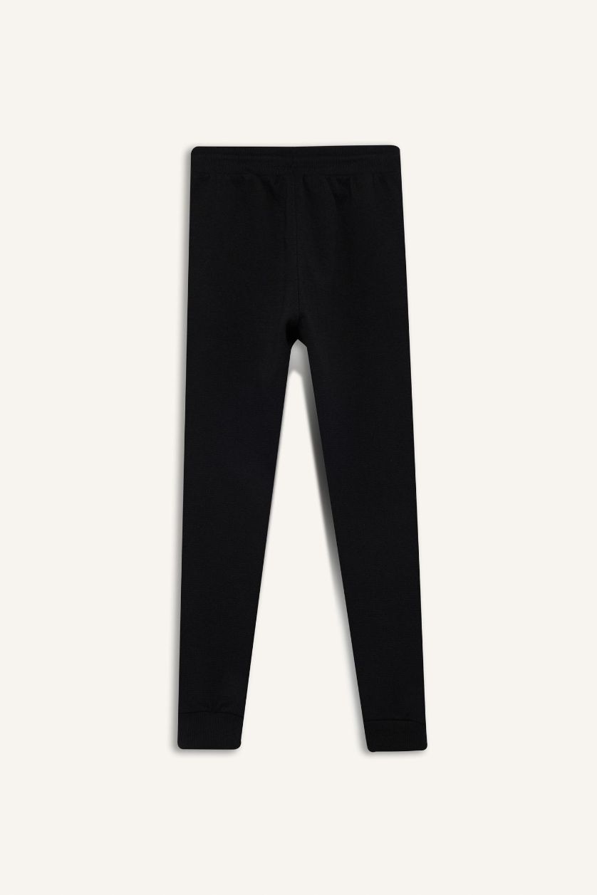 أولادي أسود بنطلون سويت بانتس جوجر اولادي قصة عادية