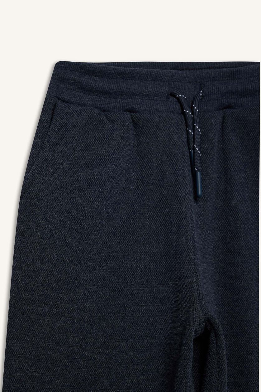 Erkek Çocuk - Genç Erkek Açık İndigo Beli Lastikli Okul Jogger Eşofman Altı Erkek Çocuk