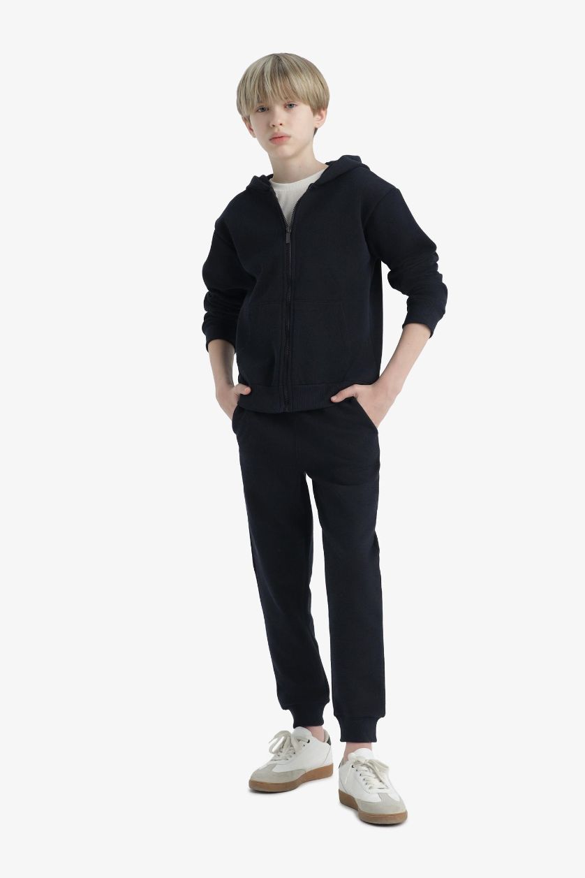 Erkek Çocuk - Genç Erkek Lacivert Beli Lastikli Okul Jogger Eşofman Altı Erkek Çocuk