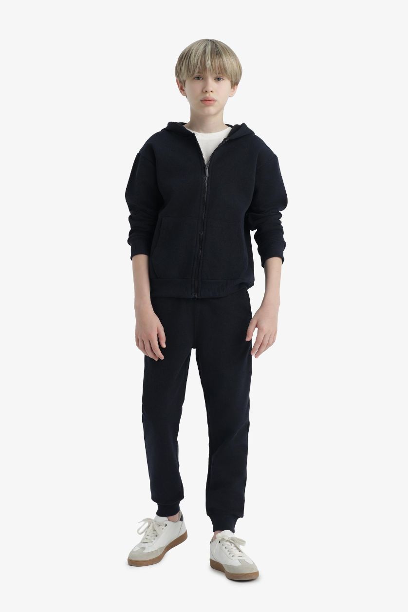 Erkek Çocuk - Genç Erkek Lacivert Beli Lastikli Okul Jogger Eşofman Altı Erkek Çocuk