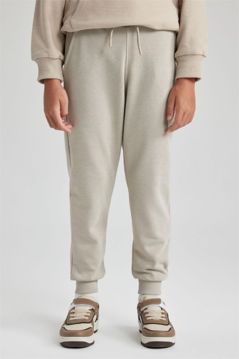 BOYS & TEENS Beige Regular Fit Trousers