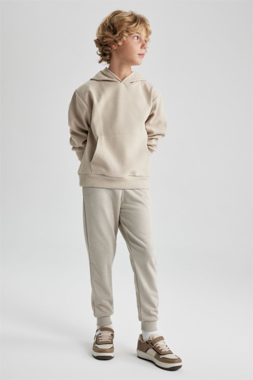 BOYS & TEENS Beige Regular Fit Trousers