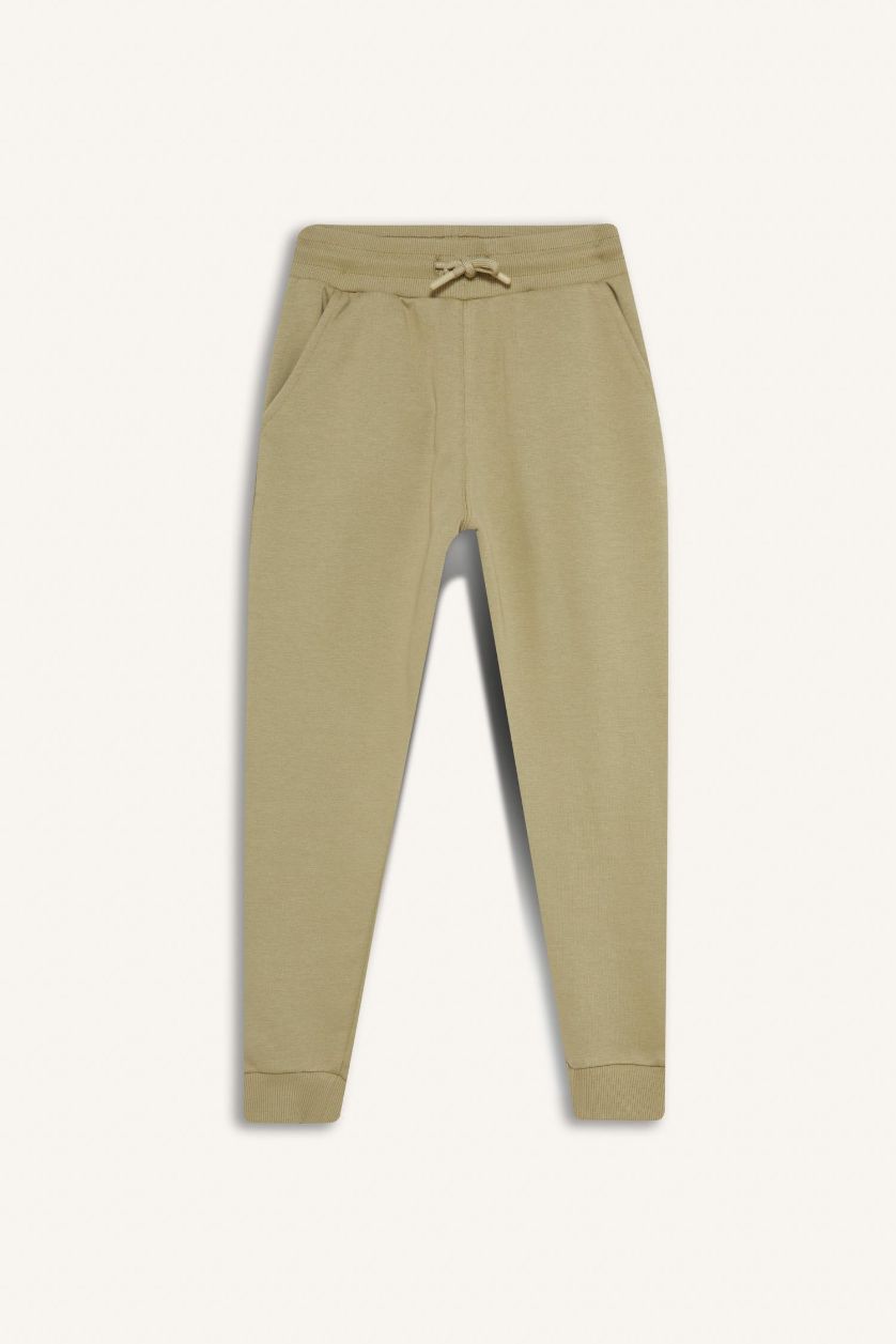 Мальчики и подростки Светлый хаки Джоггеры для мальчиков на резинке.