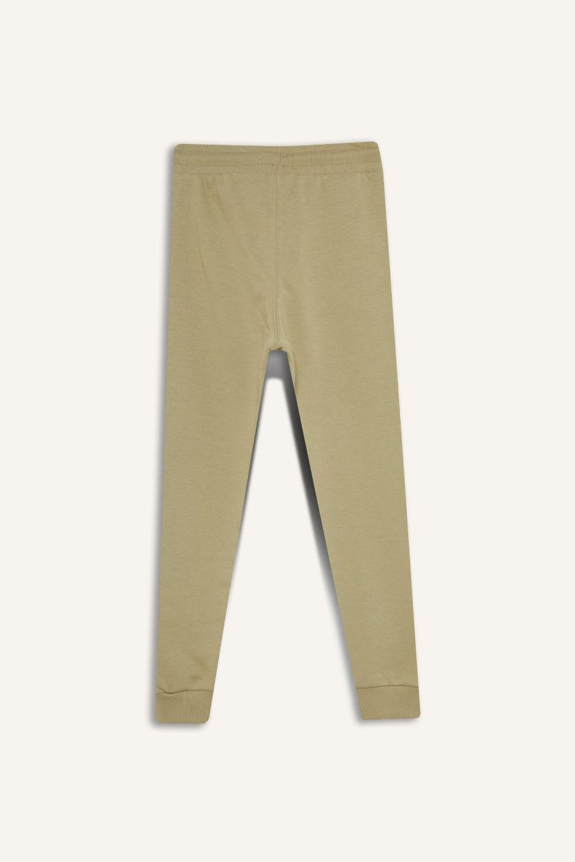 Мальчики и подростки Светлый хаки Джоггеры для мальчиков на резинке.