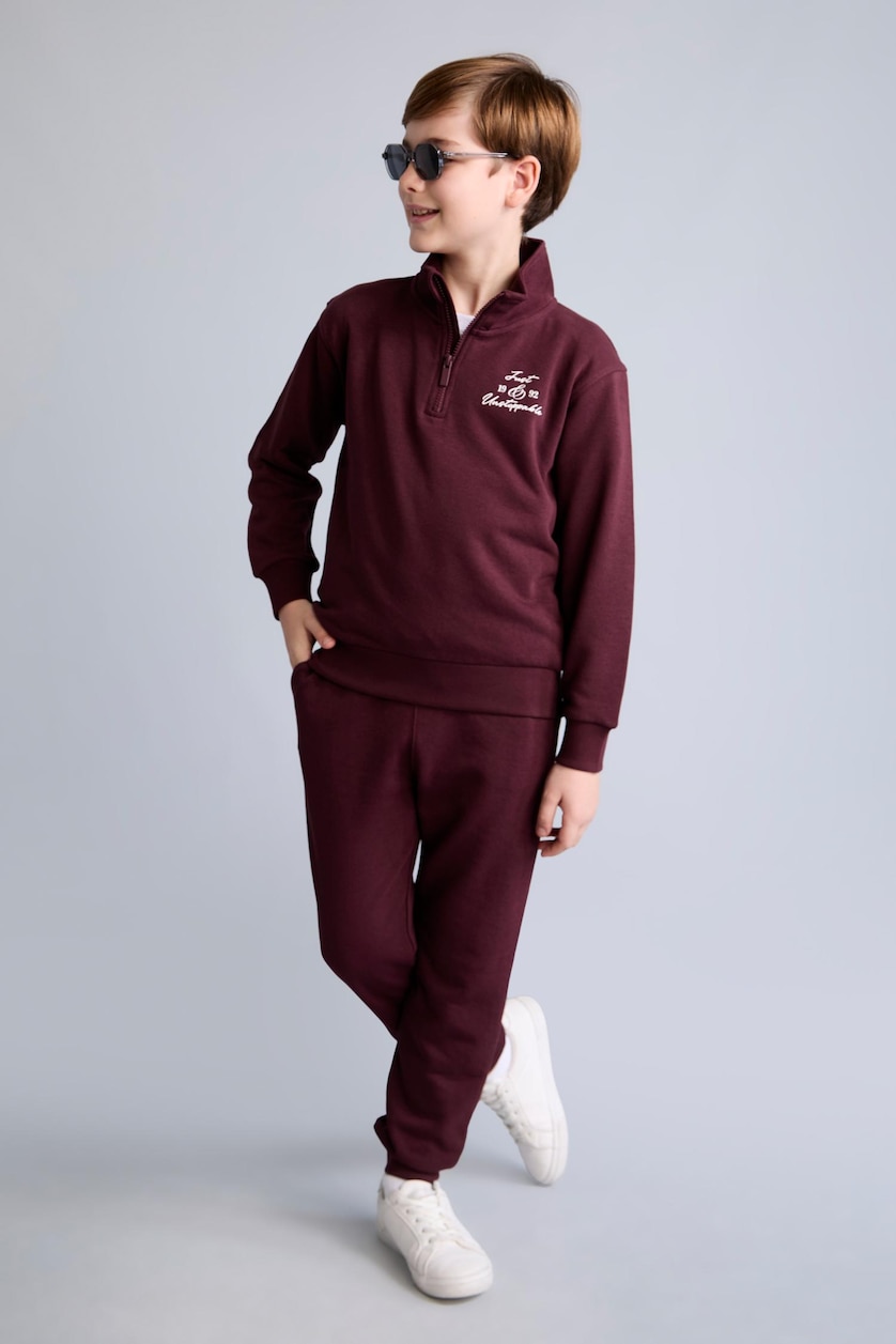 أولاد خمري غامق Boy Regular Fit Pants