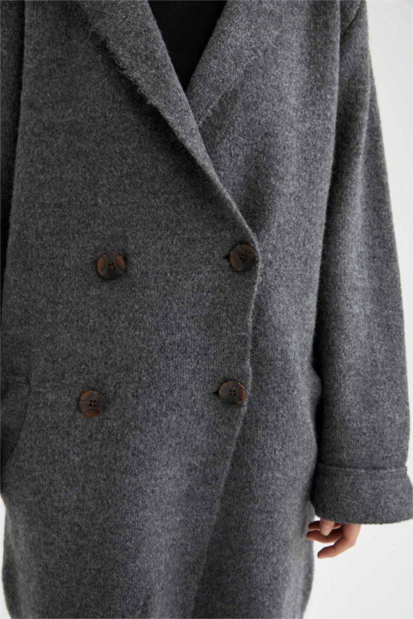 نساء أنثرا جاكيت اوفر سايز بياقة V