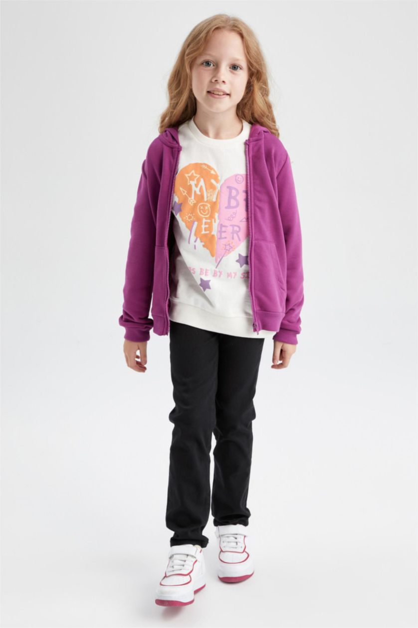 Девочки и подростки Черный Брюки приталенного кроя для девочек, Школьная коллекция