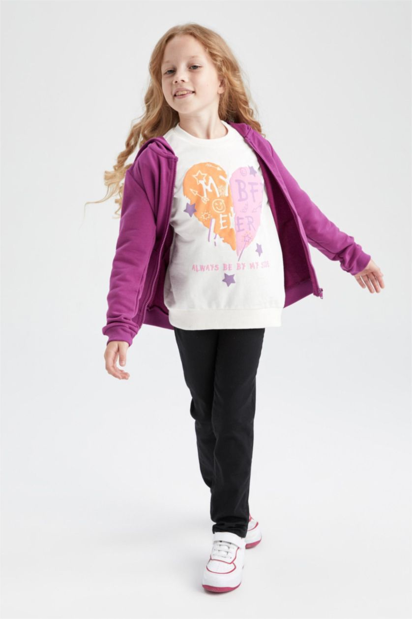 Девочки и подростки Черный Брюки приталенного кроя для девочек, Школьная коллекция