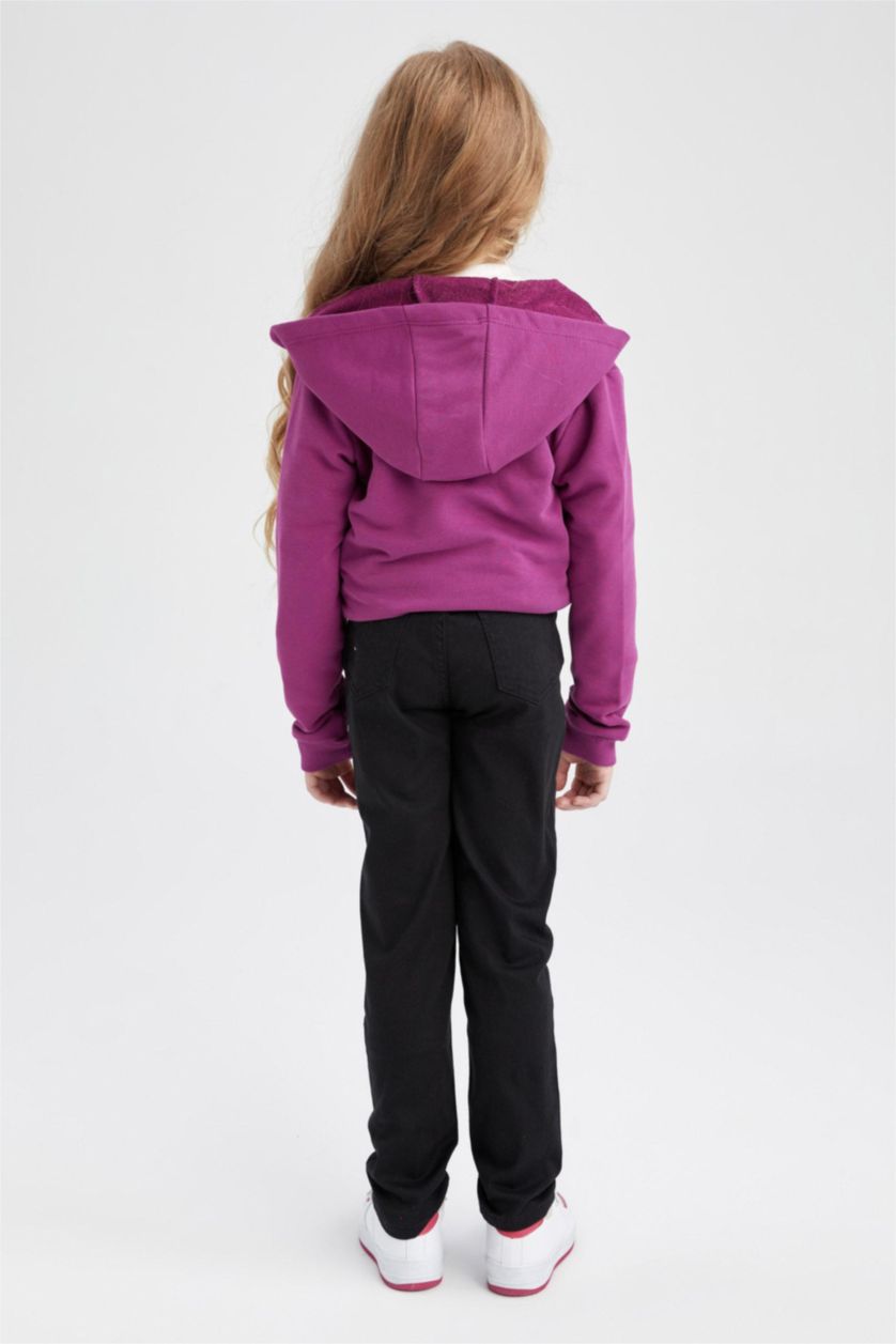 Девочки и подростки Черный Брюки приталенного кроя для девочек, Школьная коллекция