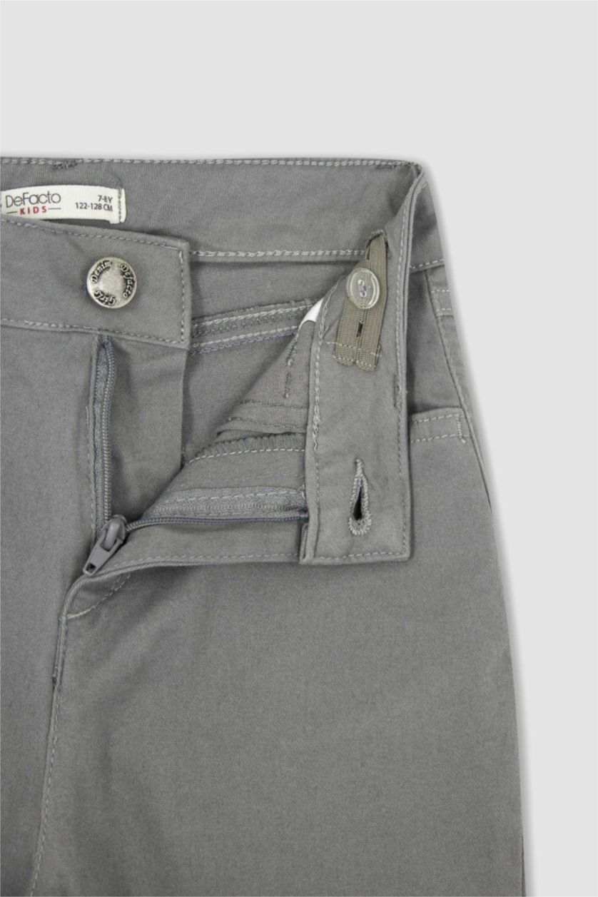 Kız Çocuk - Genç Kız Gri Kız Çocuk Gri Slim Fit Okul Pantolonu