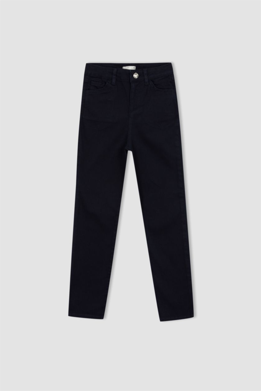 Kız Çocuk - Genç Kız Lacivert Kız Çocuk Lacivert Slim Fit Okul Pantolonu