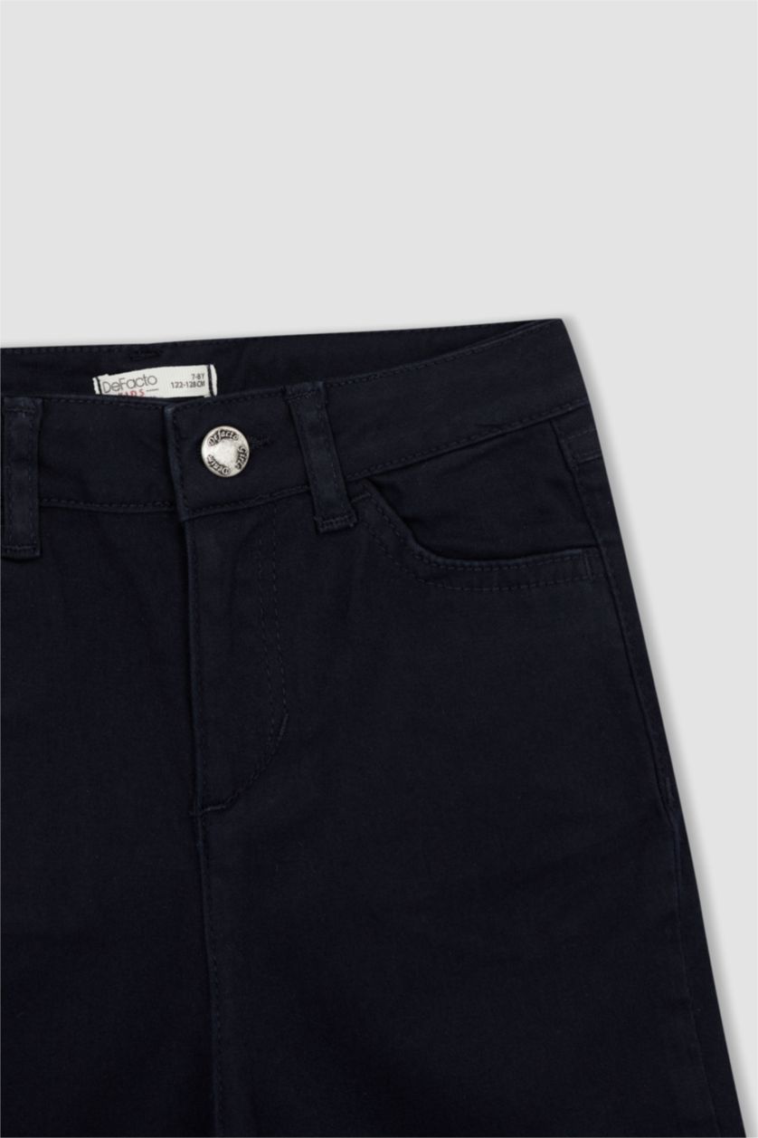 Kız Çocuk - Genç Kız Lacivert Kız Çocuk Lacivert Slim Fit Okul Pantolonu