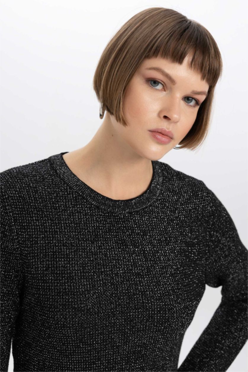 WOMAN Black Regular Fit Pullover