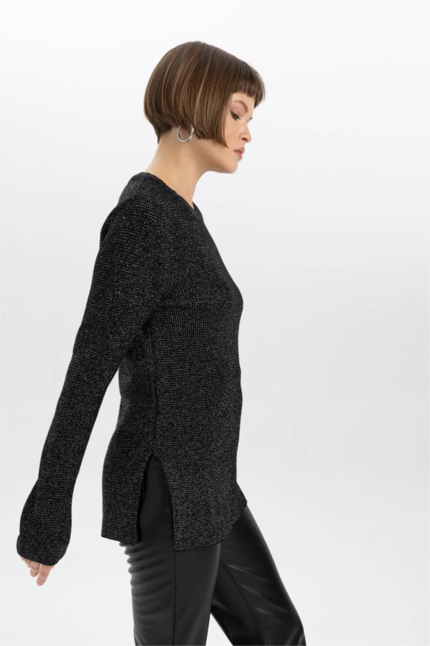 WOMAN Black Regular Fit Pullover