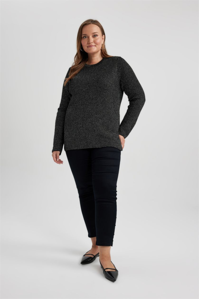 WOMAN Black Regular Fit Pullover