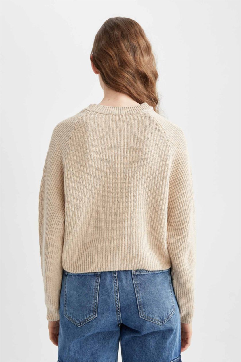 FEMME Beige Pull Tricot