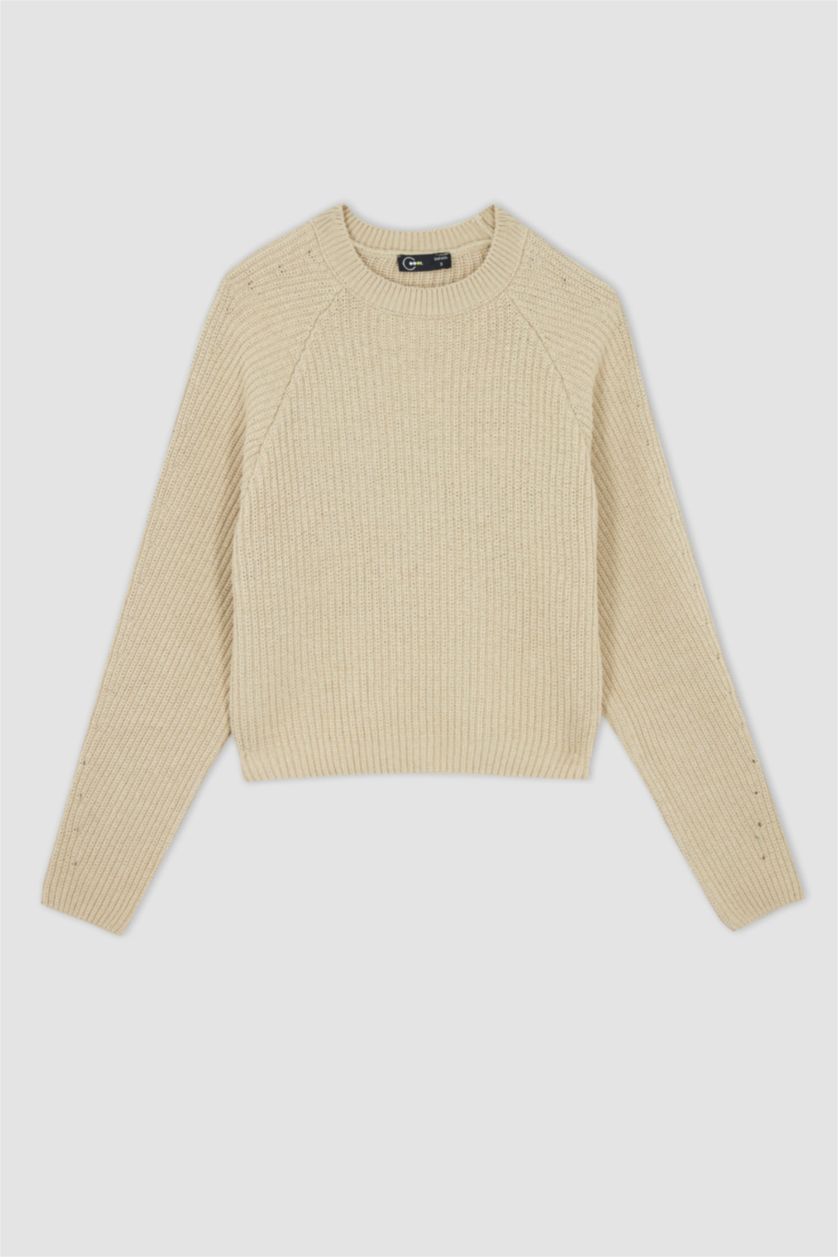 FEMME Beige Pull Tricot