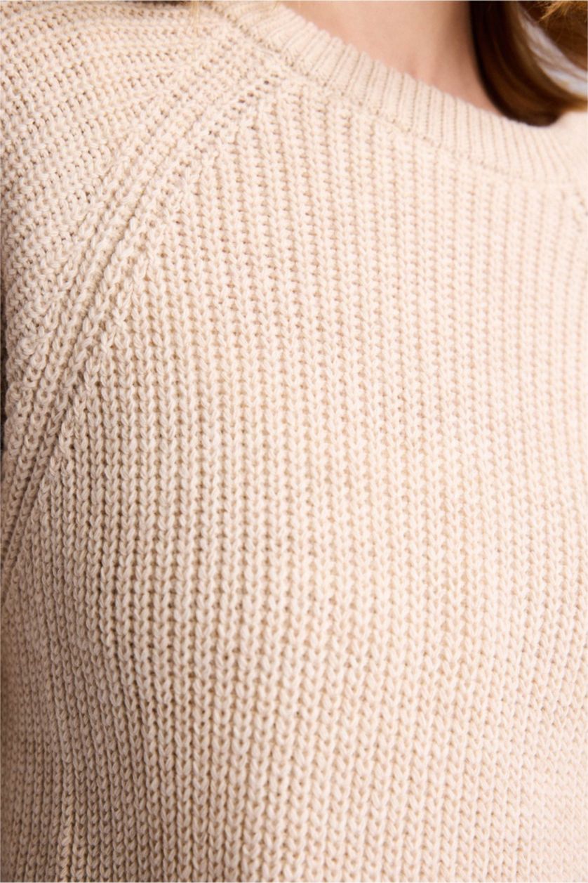 Women Beige Regular Fit Pullover