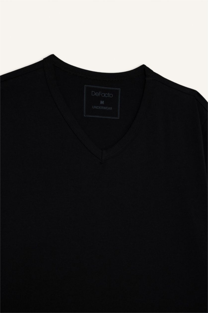 MAN Black Slim Fit Short Sleeve Knitted Tops