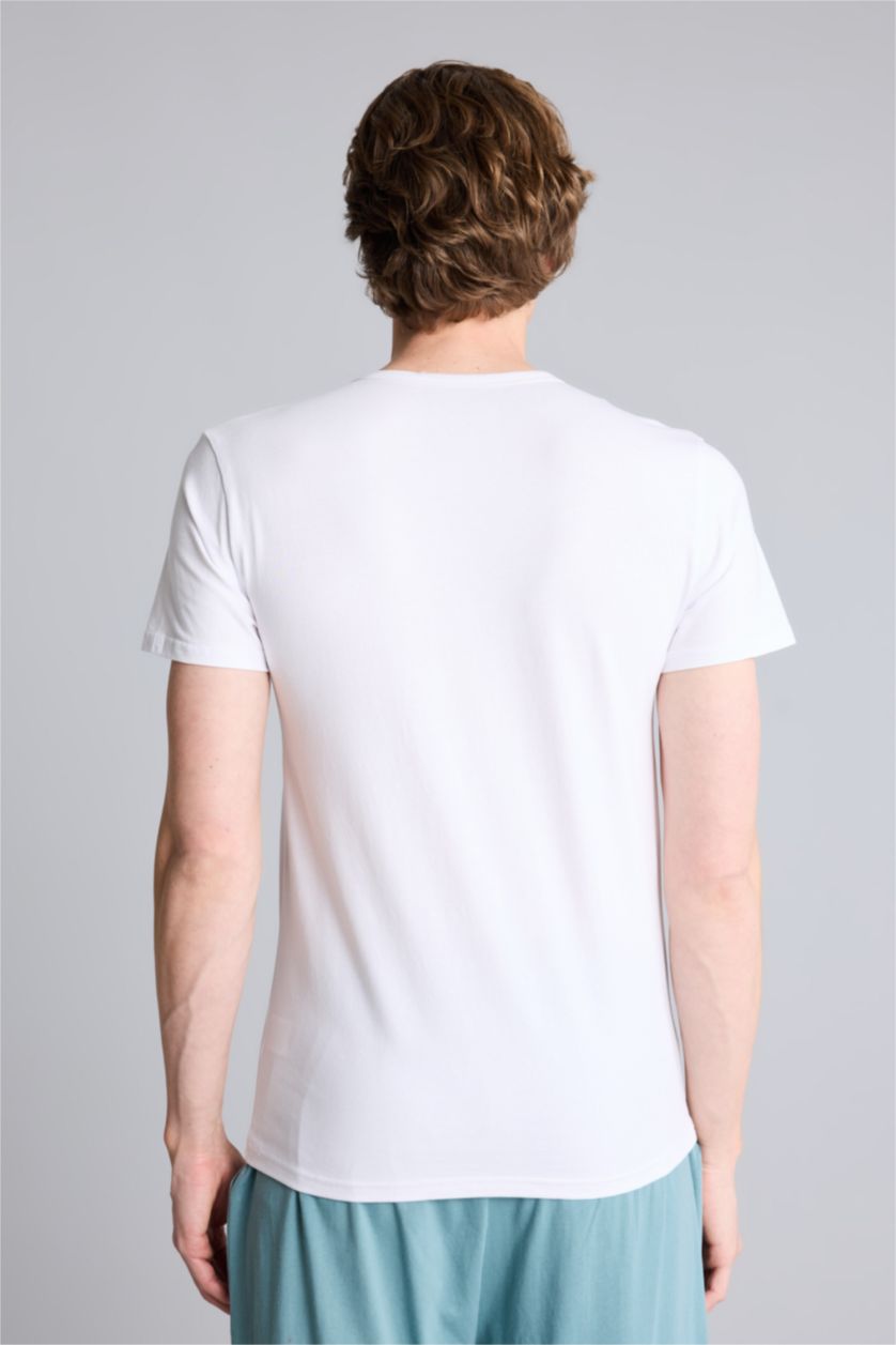 Erkek Beyaz Slim Fit Üst