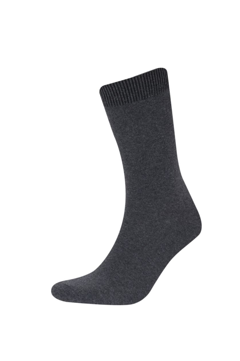 MAN Grey Melange Man 7 Piece Long Socks