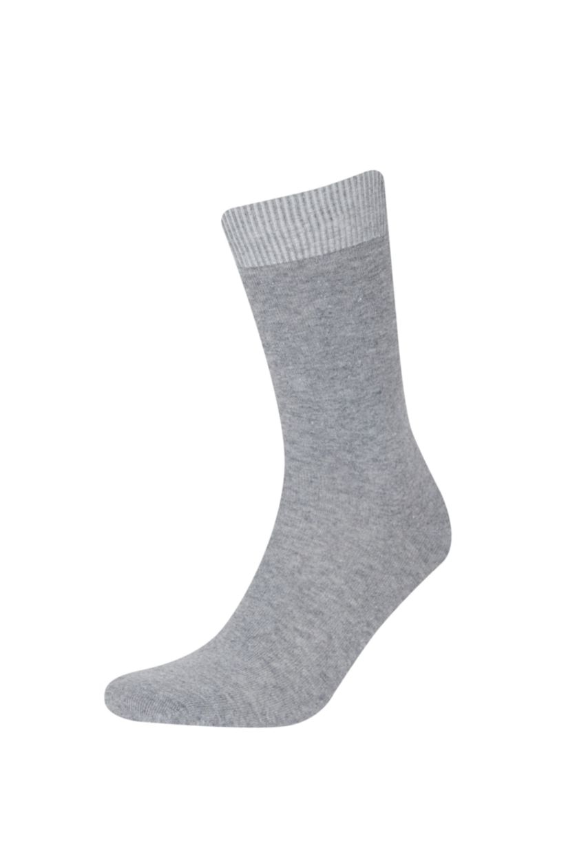 MAN Grey Melange Man 7 Piece Long Socks