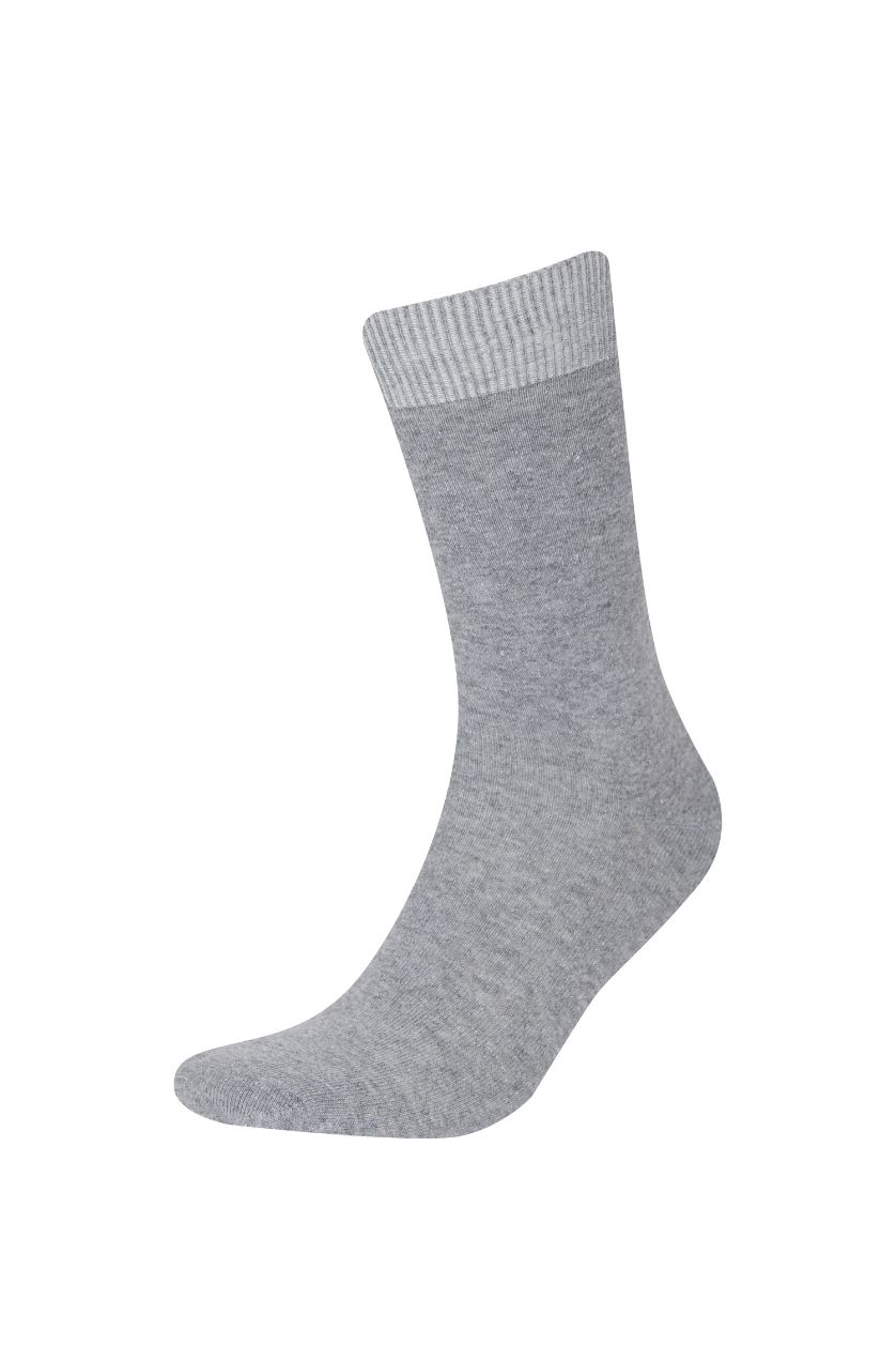 MAN Grey Melange Man 7 Piece Long Socks