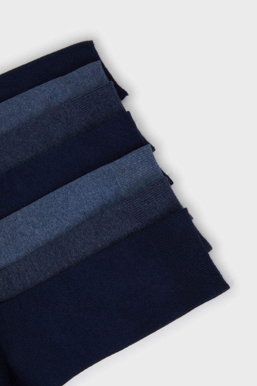 Erkek Lacivert Erkek 7'li Uzun Çorap