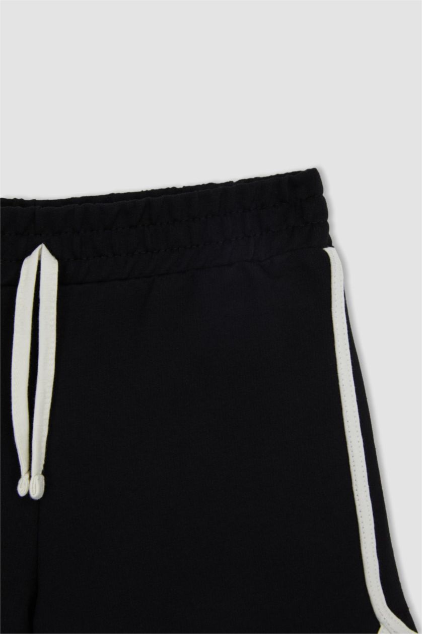 GIRLS & TEENS Black Girl Sweatshirt Fabric Shorts